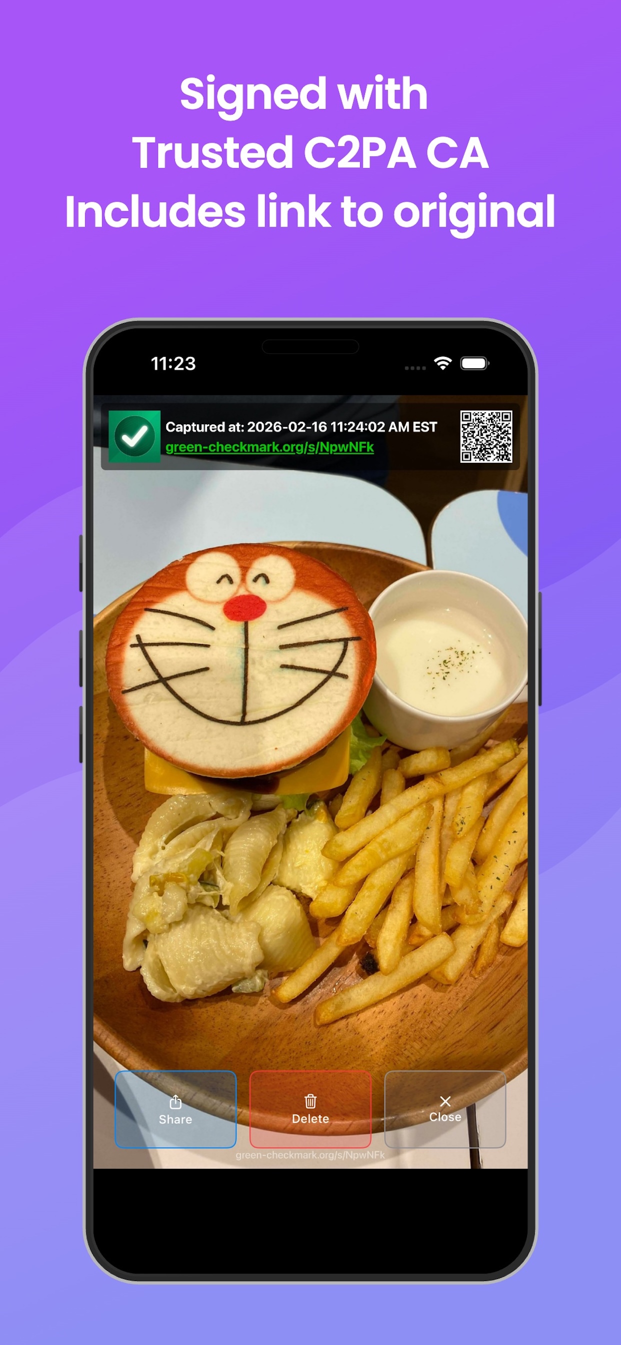 Settings: optional creator attribution and location tagging